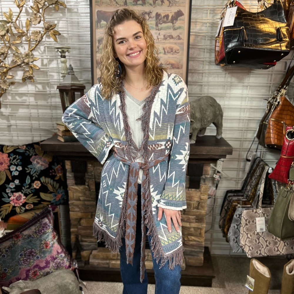 Blue B Southwestern Cardigan